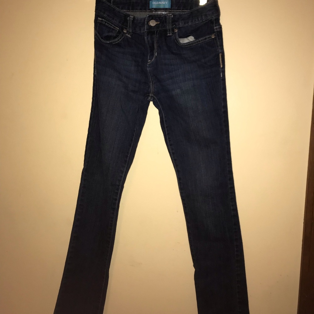 Old Navy dark wash blue skinny jeans